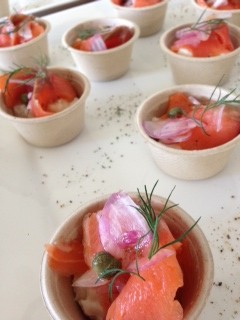 ディルという名の香草を使用したケータリングパーティー料理～パーティーに香りを添えて～