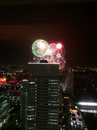 高層ビルからの花火ケータリング！